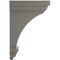 Ekena Millwork 5"W x 5 3/4"D x 10"H Medium Jefferson Wood Vintage Decor Corbel, Reclaimed Grey CORWD05X05X10JEGY - alternate 3